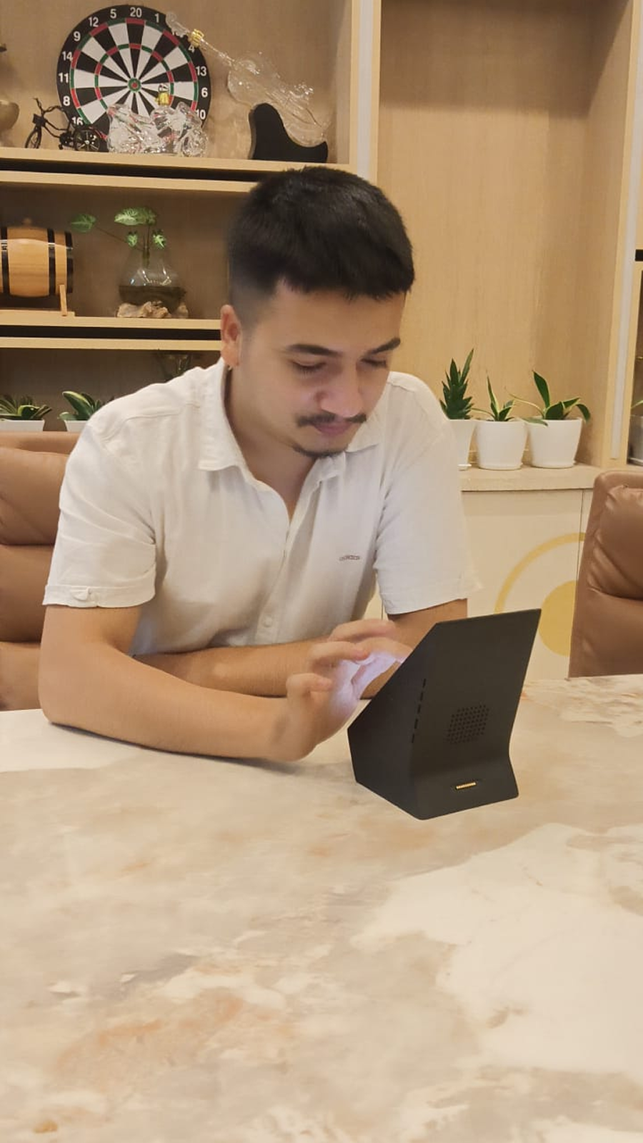 Kishor testing Pod with guests