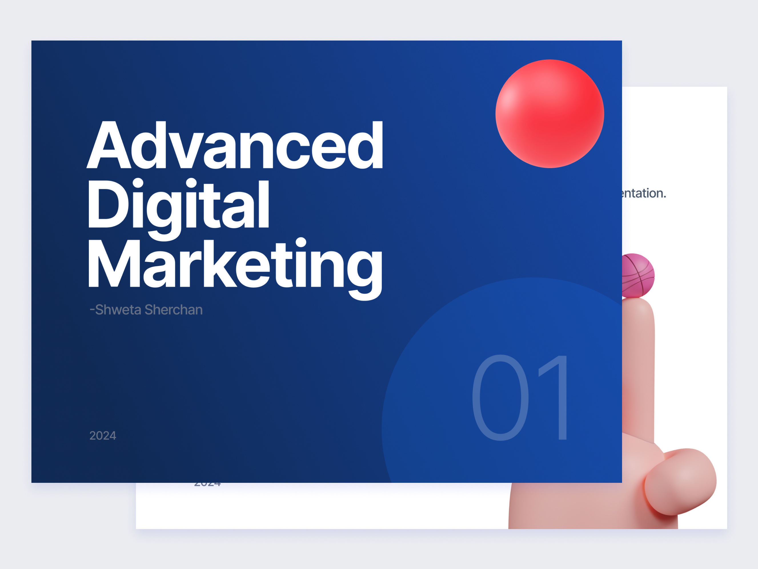 Presentation slides design